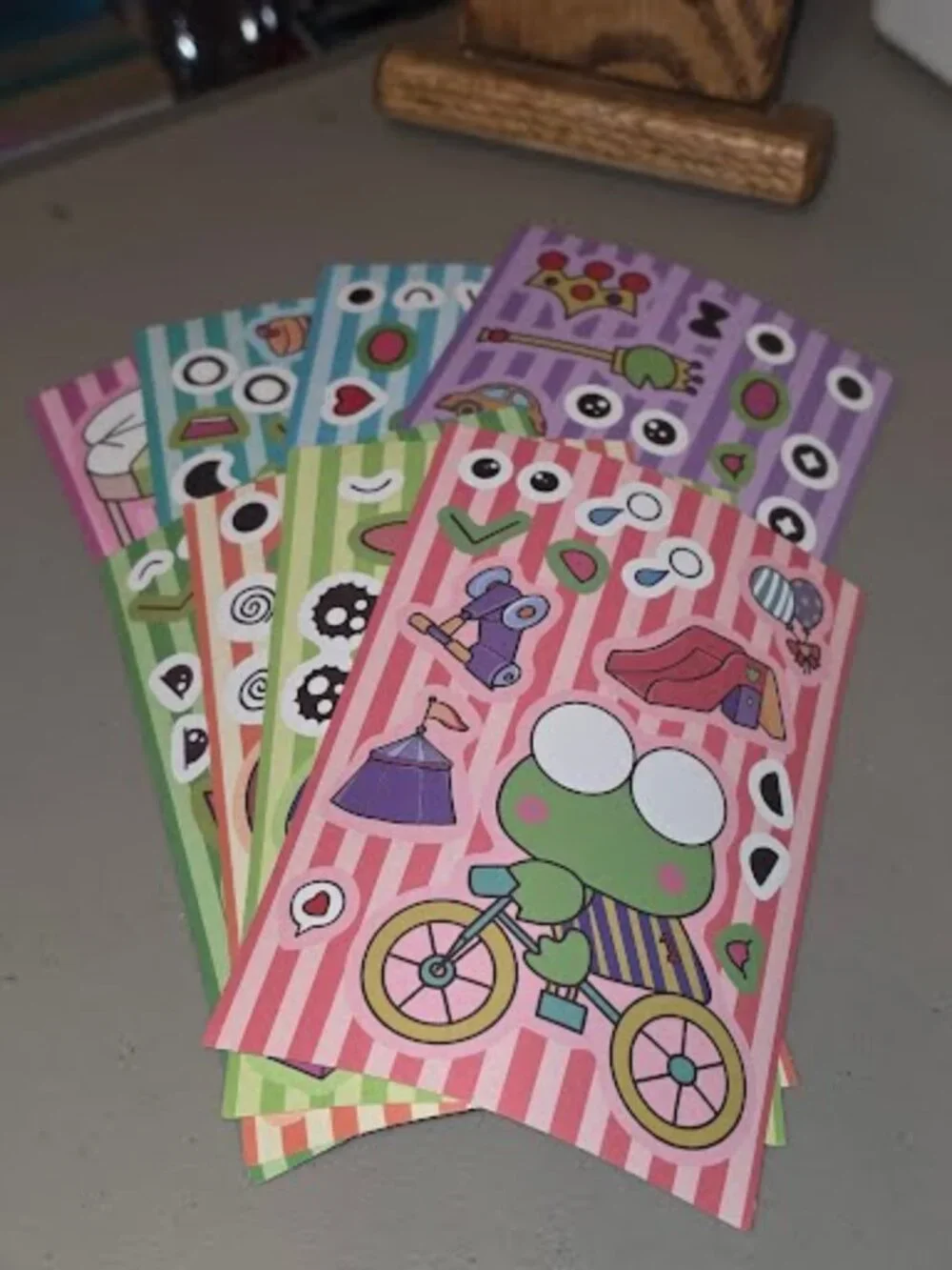 STK-2549 Keroppi Build-A-Scene Stickers - 8 Sheets